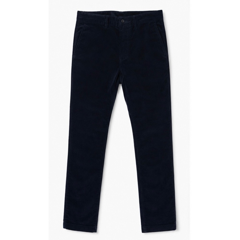 Norse Projects Aros Slim Corduroy Pant W30 L30 Navy Duca Visconti Italian Fabric